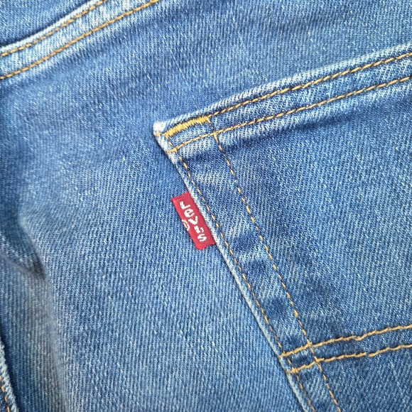 Levi's 505 Regular Fit Jeans Mens 40x32 Blue Straight Leg Denim 00505-1541 - Picture 10 of 11